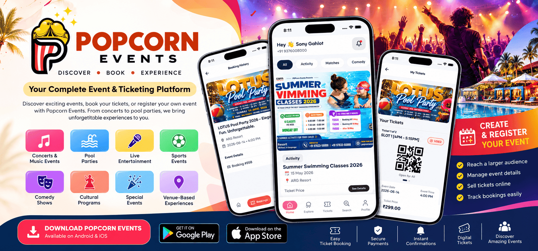 Popcorn Events App
